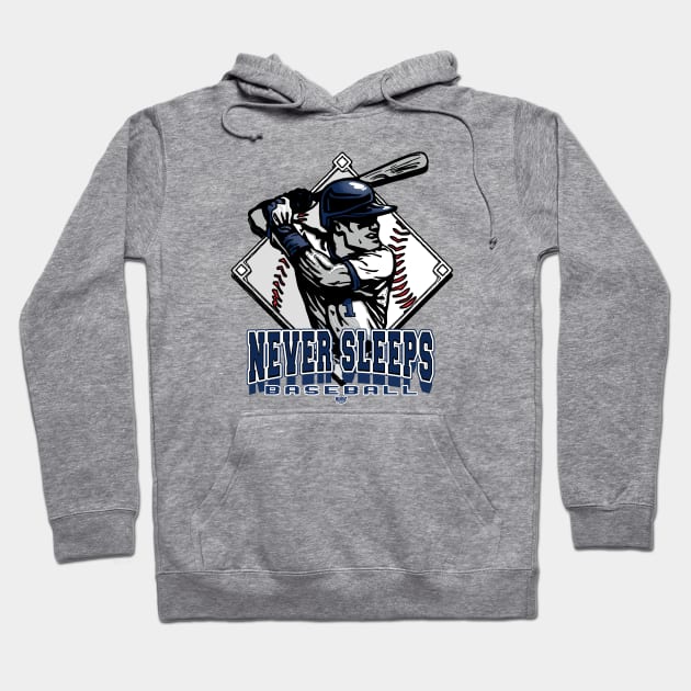 Never Sleeps Forever Baseball Diamond Hoodie by MudgeSportswear